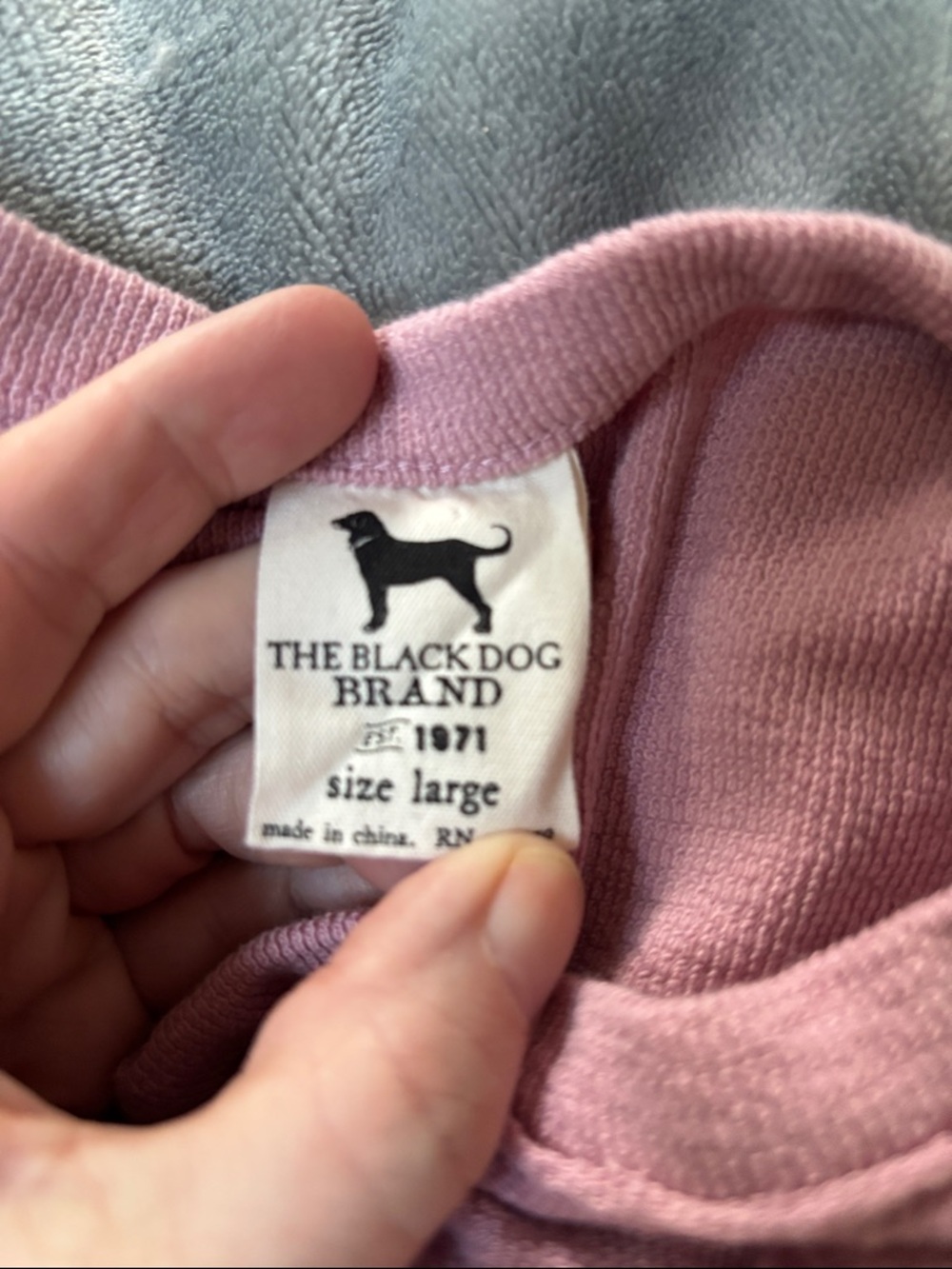 Black Dog long sleeve shirt Pinkish purple size large - Picture 2 of 11